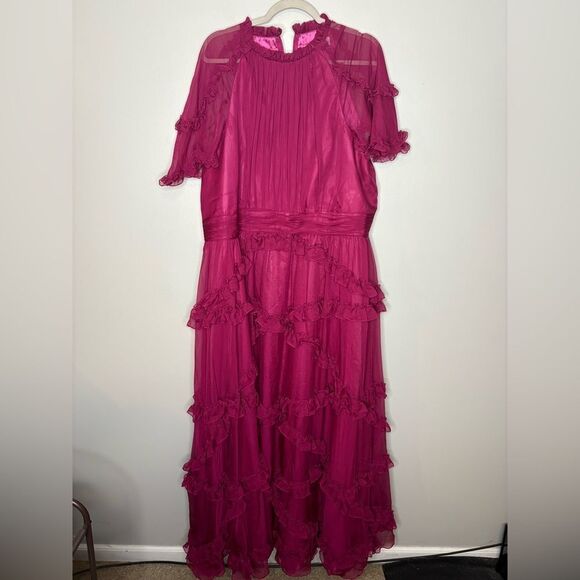 Mac Duggal 68424 Ruffle Long Dress NWOT - Picture 6 of 6